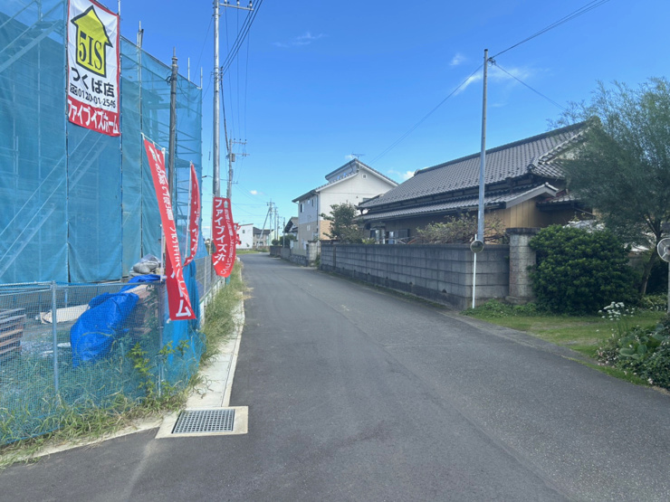 下妻市宗道（全4区画）　前面道路を含む現地写真