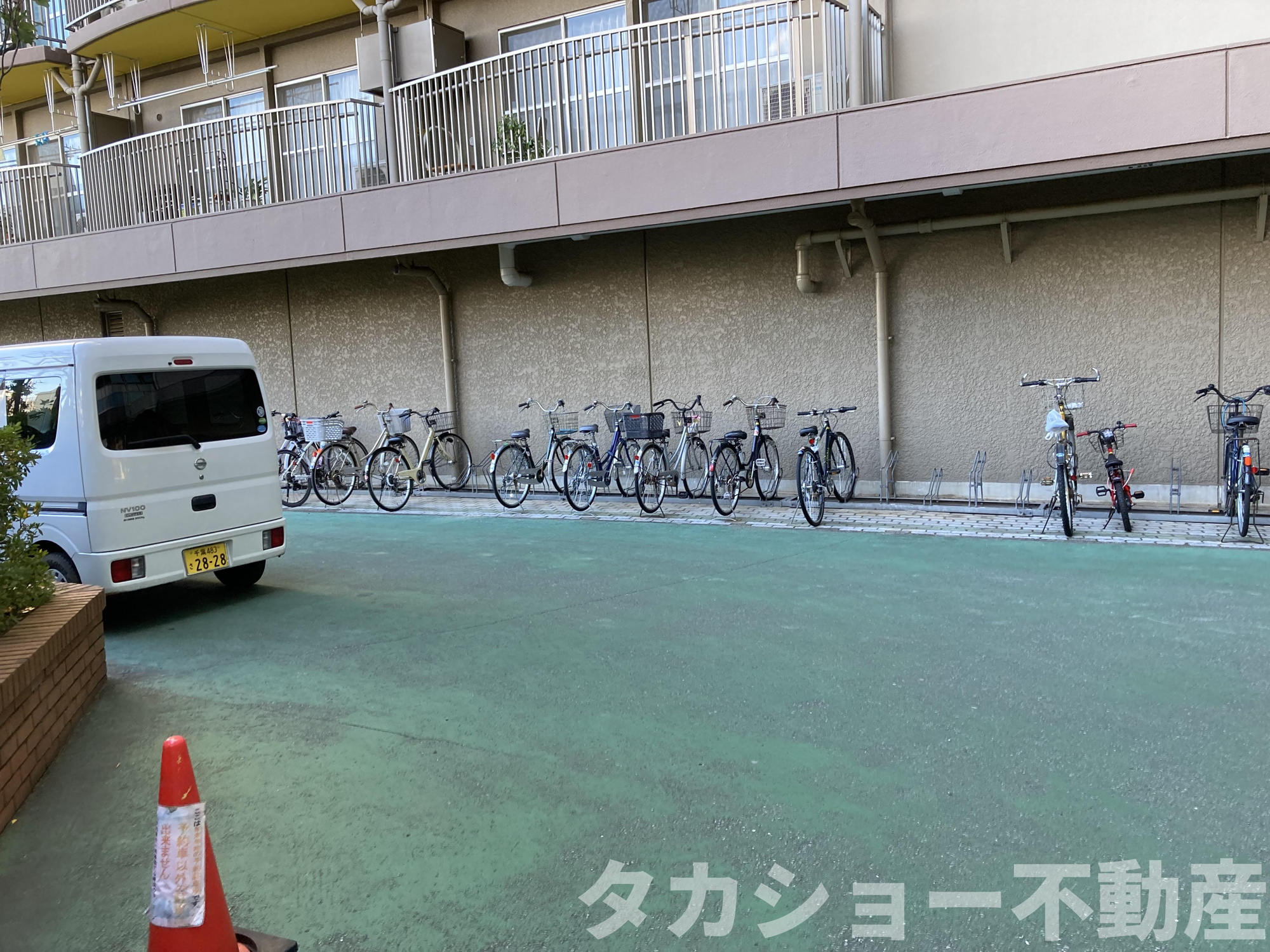 稲毛東映マンションB棟のその他共用部分|駐輪場です。