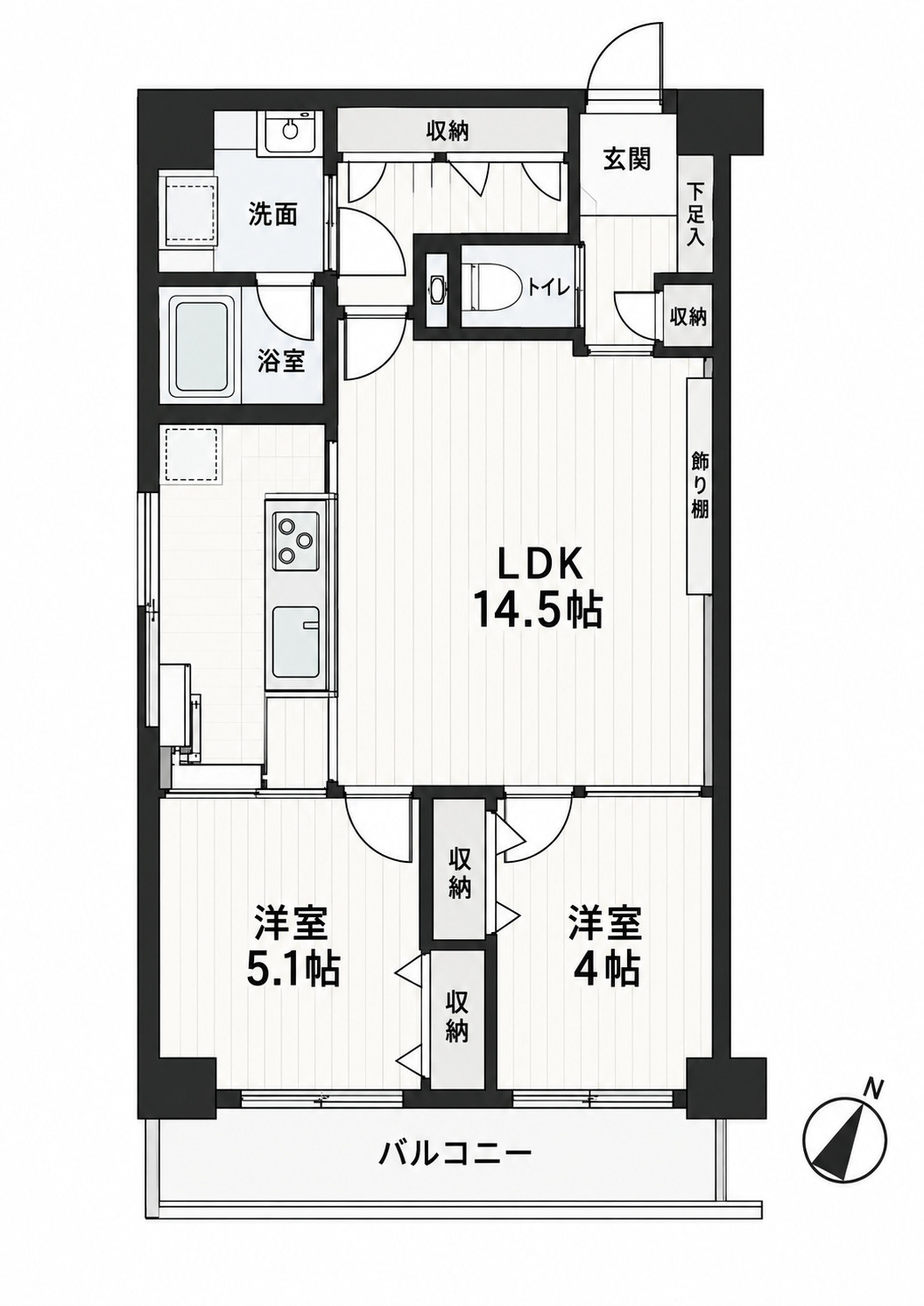 DIKマンション浦和の間取り|※参考図のため現況と相違がある可能性がございます