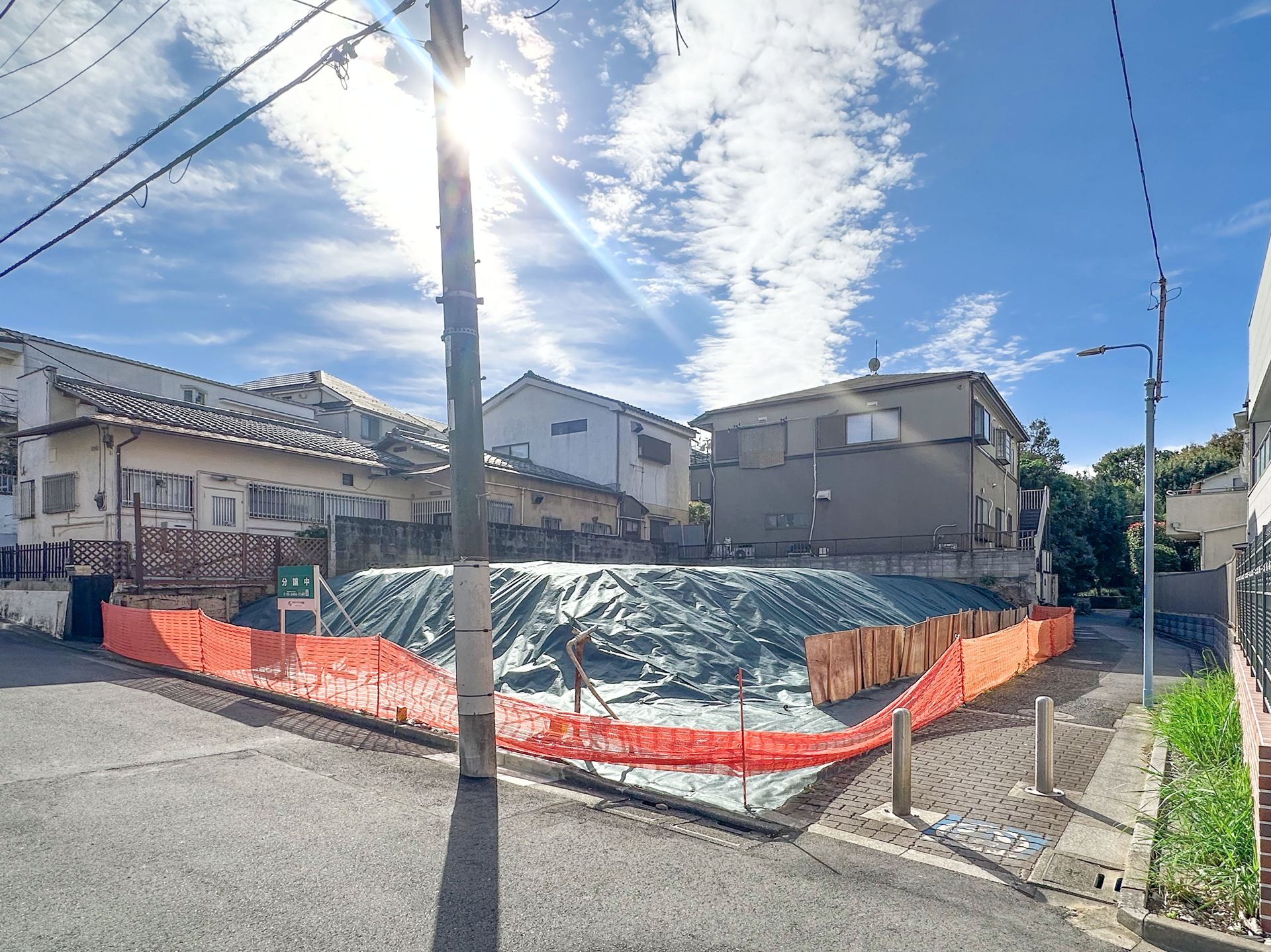 宅地分譲［杉並区和田１丁目］の前面道路含む現地写真|現地写真（2026年10月撮影）