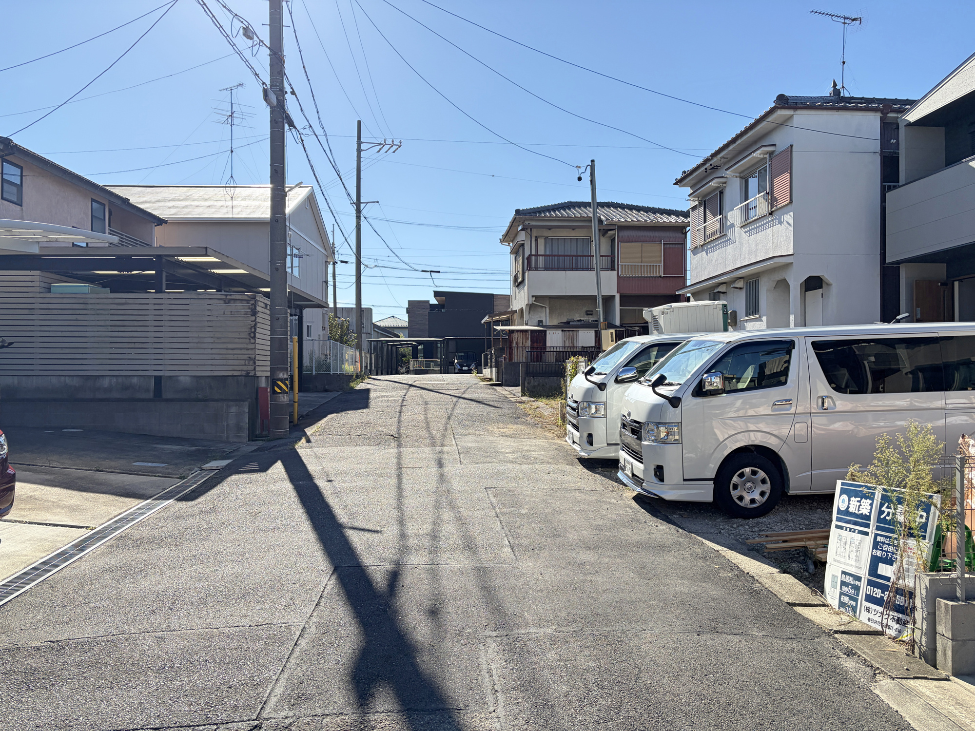 【春日井市月見町Ⅱ 1号棟】東南向き/小学校4分の前面道路含む現地写真|現地（2026.10中旬）撮影