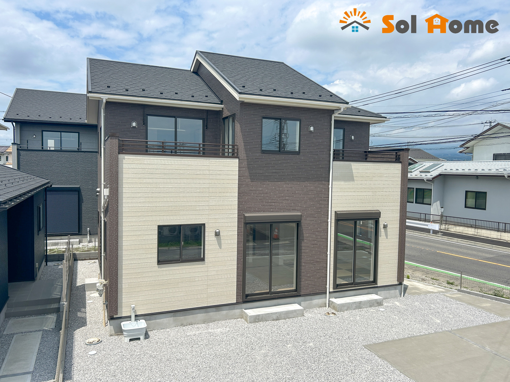 前橋市北代田町　新築住宅全4棟の外観|◆本日のご案内も大歓迎です♪◆ 図面や写真では分からない部分を不動産のプロが丁寧にご説明いたします！！ソルホームはいつでもお問い合わせをお待ちしております♪