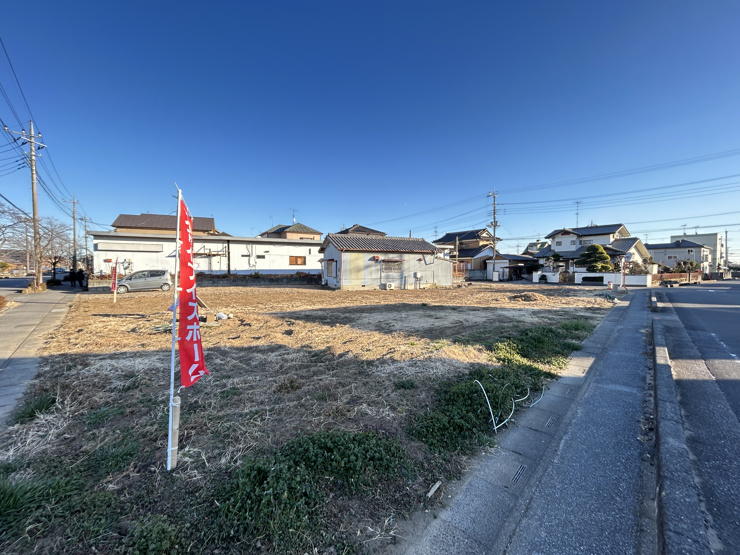 南羽生2丁目8-1（全3区画）2号地：分譲地全体　2026年1月撮影
