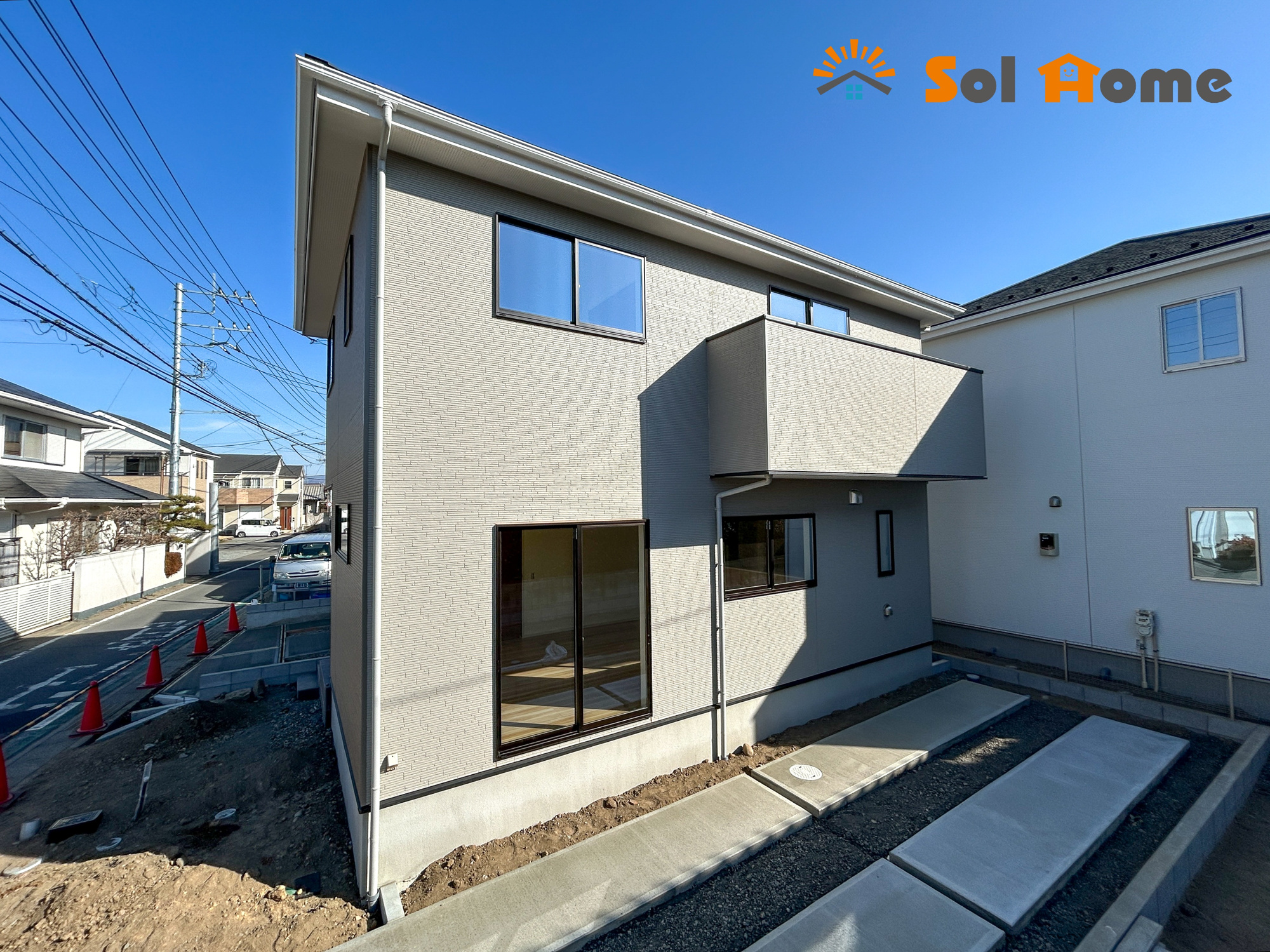 前橋市北代田町2期　新築住宅全3棟の外観|◆本日のご案内も大歓迎です♪◆ 図面や写真では分からない部分を不動産のプロが丁寧にご説明いたします！！ソルホームはいつでもお問い合わせをお待ちしております♪
