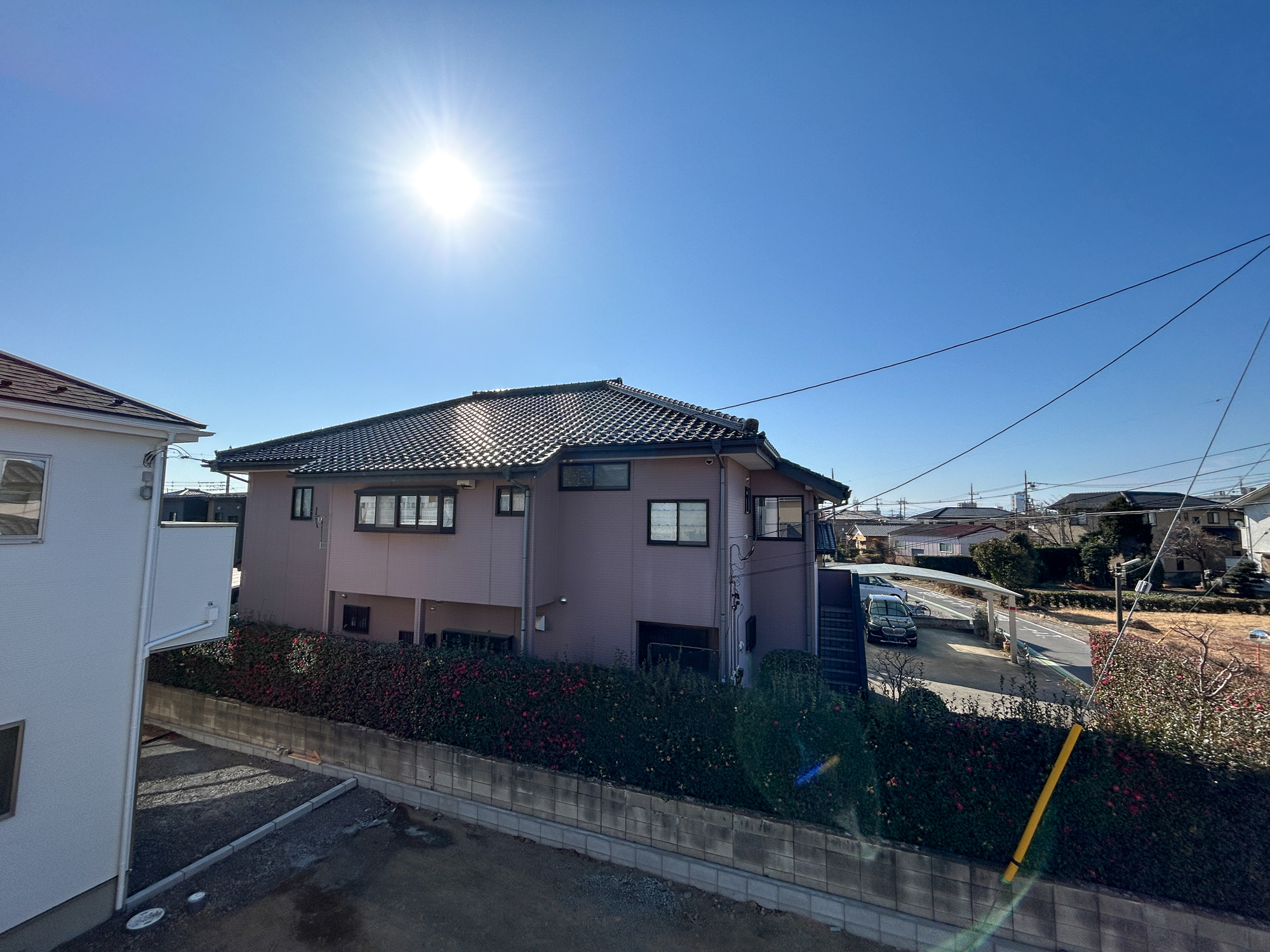 前橋市北代田町2期　新築住宅全3棟の展望|低層の一戸建てを中心とした街並みが整然と続き、周辺は高い建物が建っていないので、採光や開放性に恵まれ、空が広く緑の多い閑静な趣を感じる環境です。