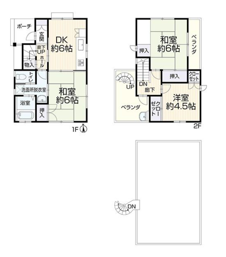 横浜市瀬谷区本郷1丁目 中古戸建て【仲介手数料半額】の間取り