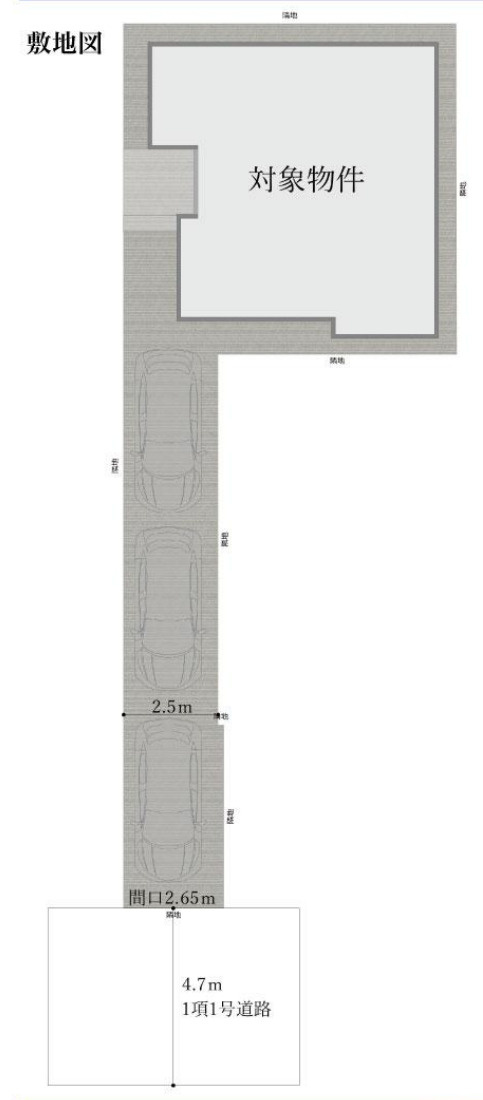 横浜市中区本牧町1丁目 中古戸建て【仲介手数料無料】の区画図