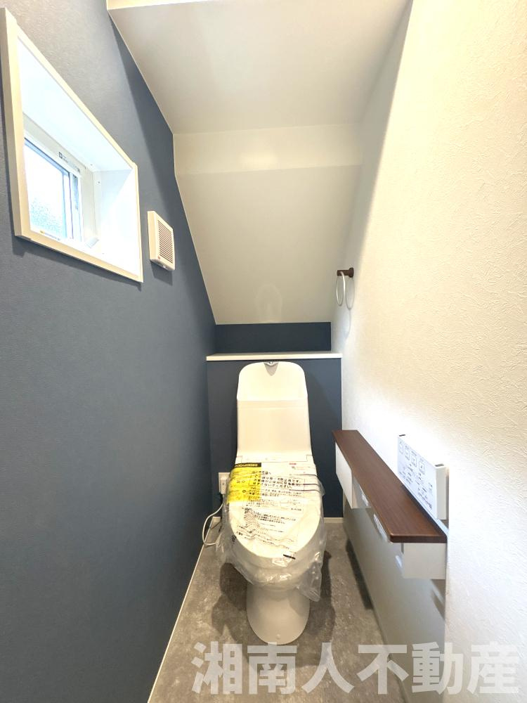 平塚市花水台　新築一戸建てのトイレ|落ち着いたトイレです