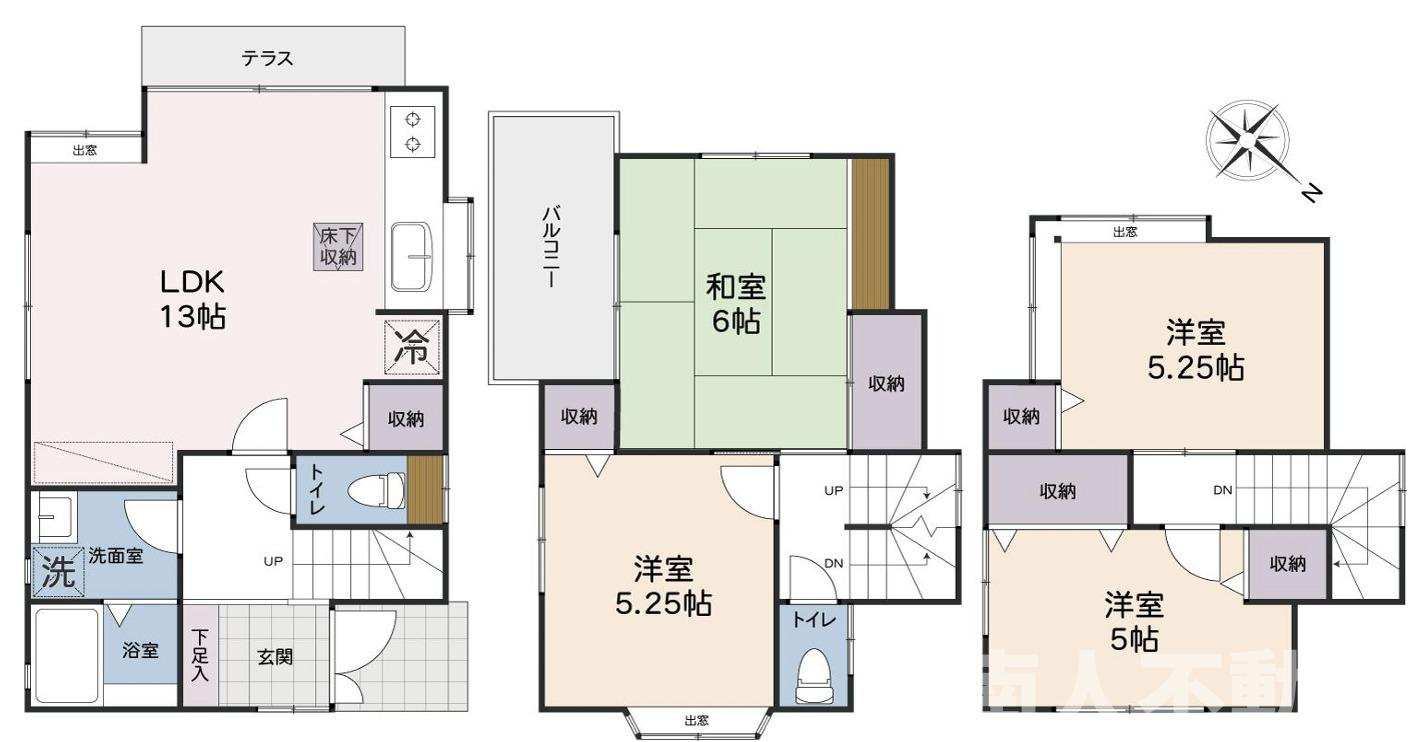 藤沢市羽鳥１丁目戸建の間取り