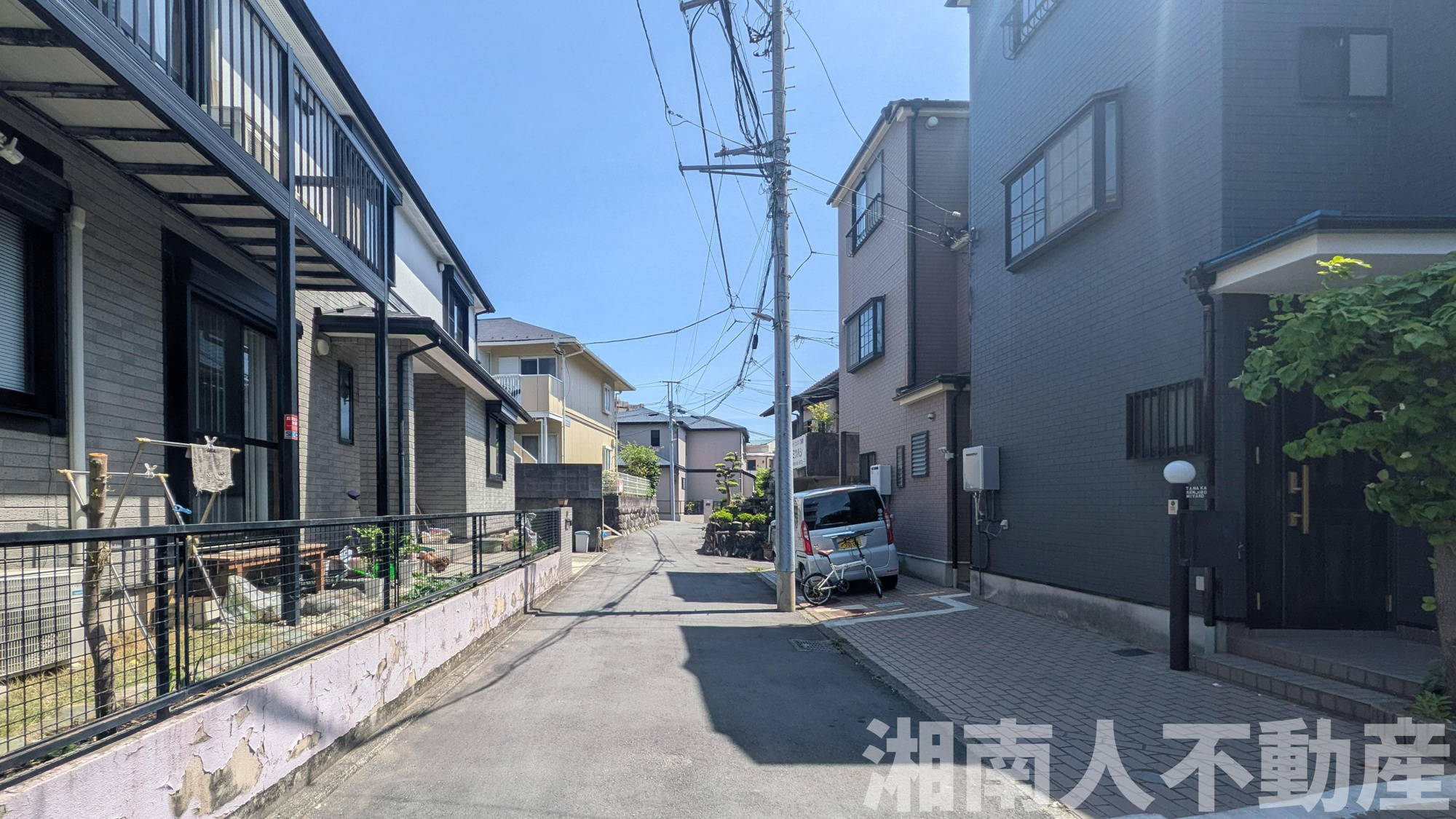 藤沢市羽鳥１丁目戸建の前面道路含む現地写真|前面道路含む現地写真です