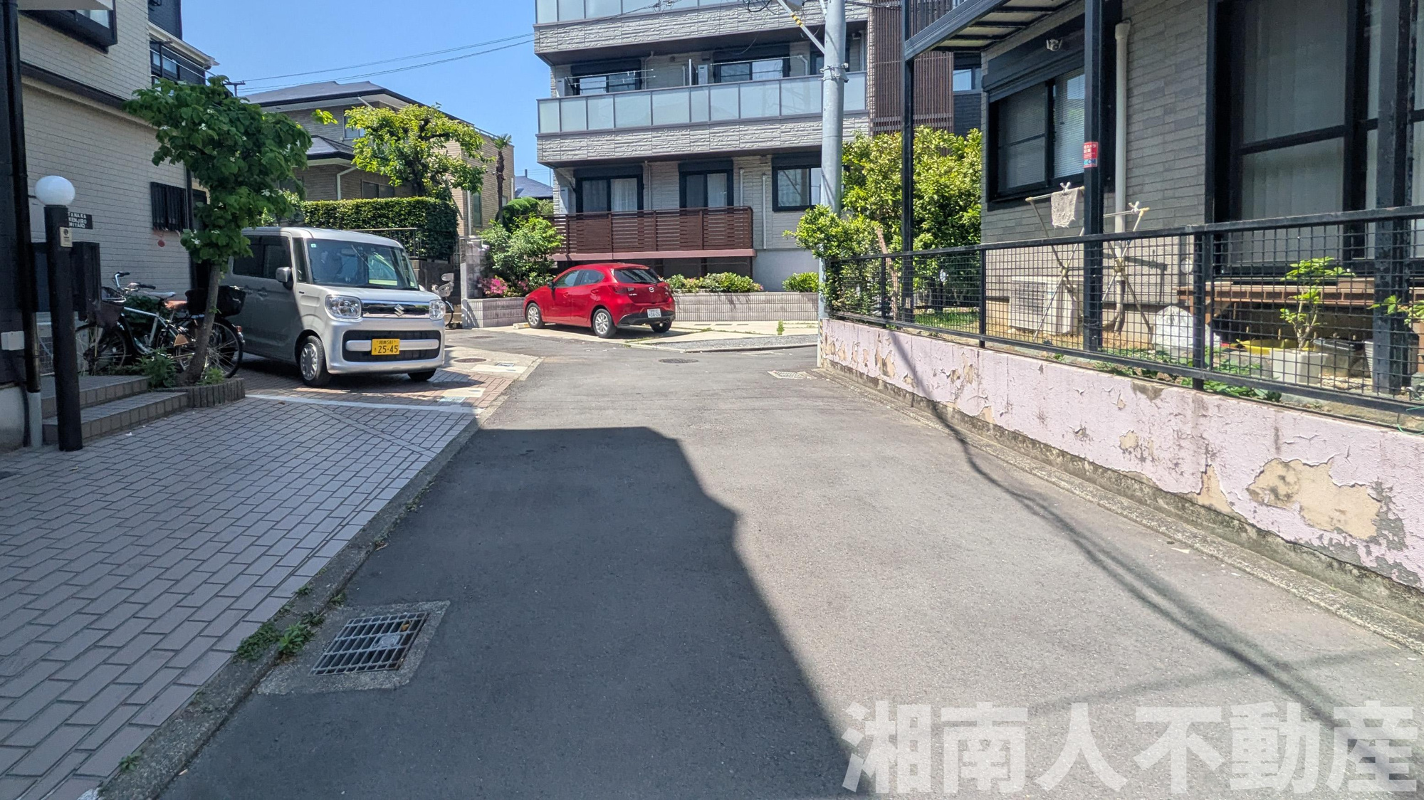 藤沢市羽鳥１丁目戸建の前面道路含む現地写真|前面道路含む現地写真です