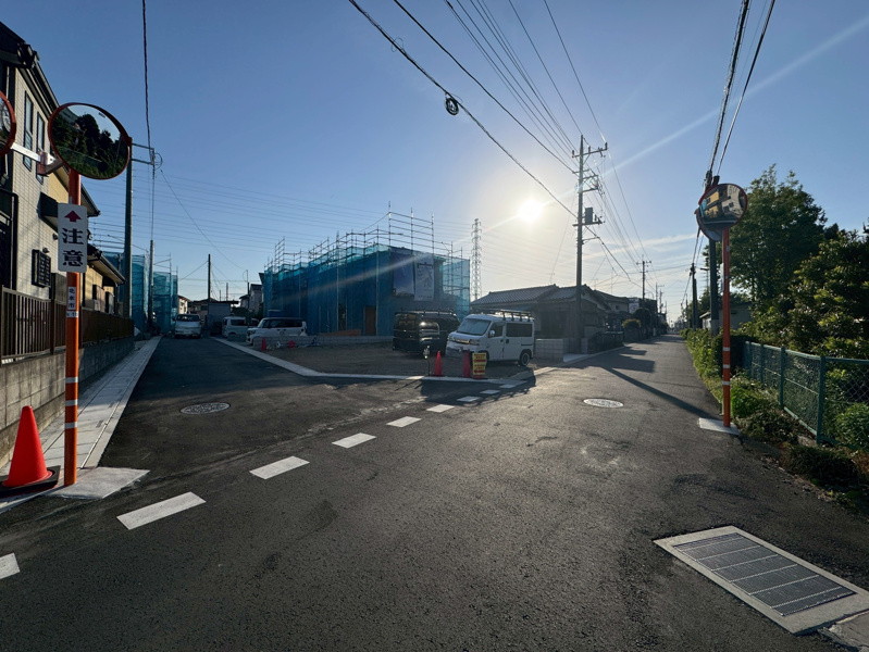 【前面道路含む現地写真】北本市東間　5区画　5号棟