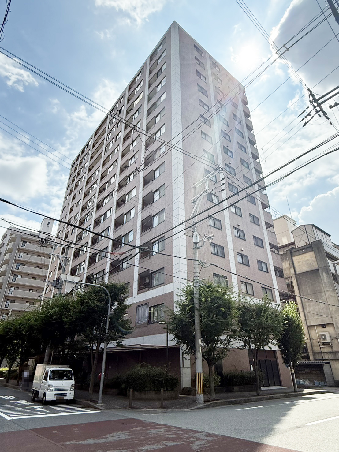 パレステージ四ツ橋の外観|現地外観です。（２０２６年１０月現在）