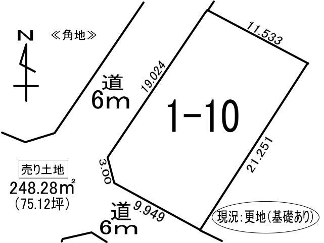 室蘭市絵鞆町2丁目1-10　土地の外観