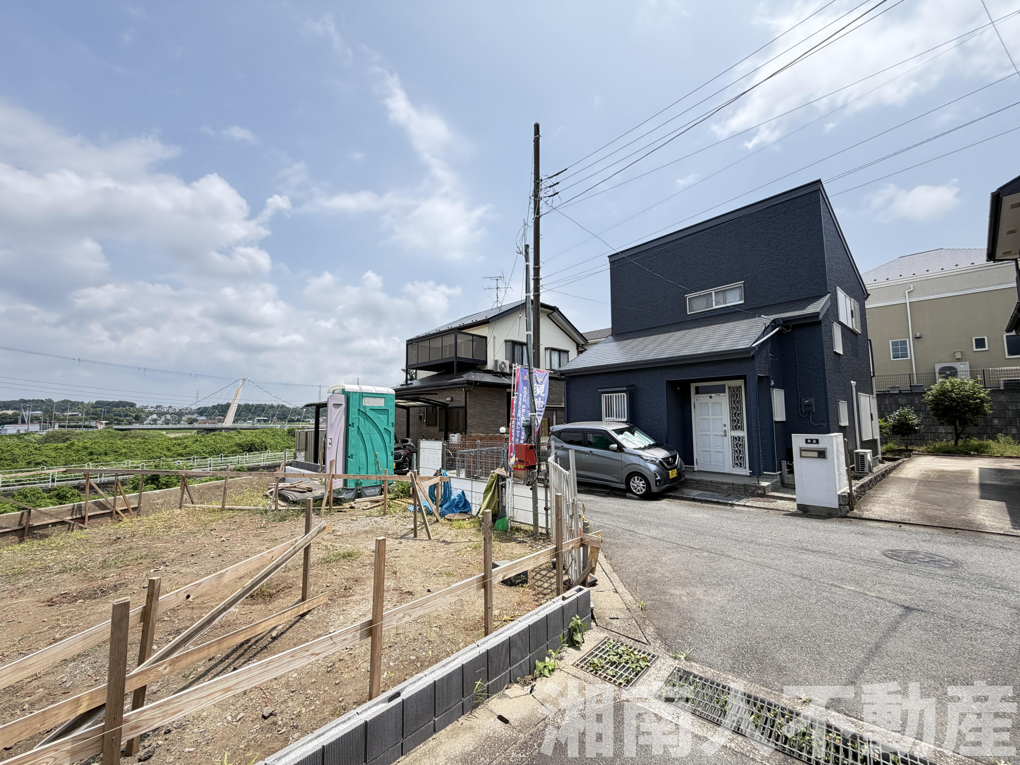 藤沢市今田６６１－１１，１５新築戸建ての前面道路含む現地写真|前面道路含む現地写真です
