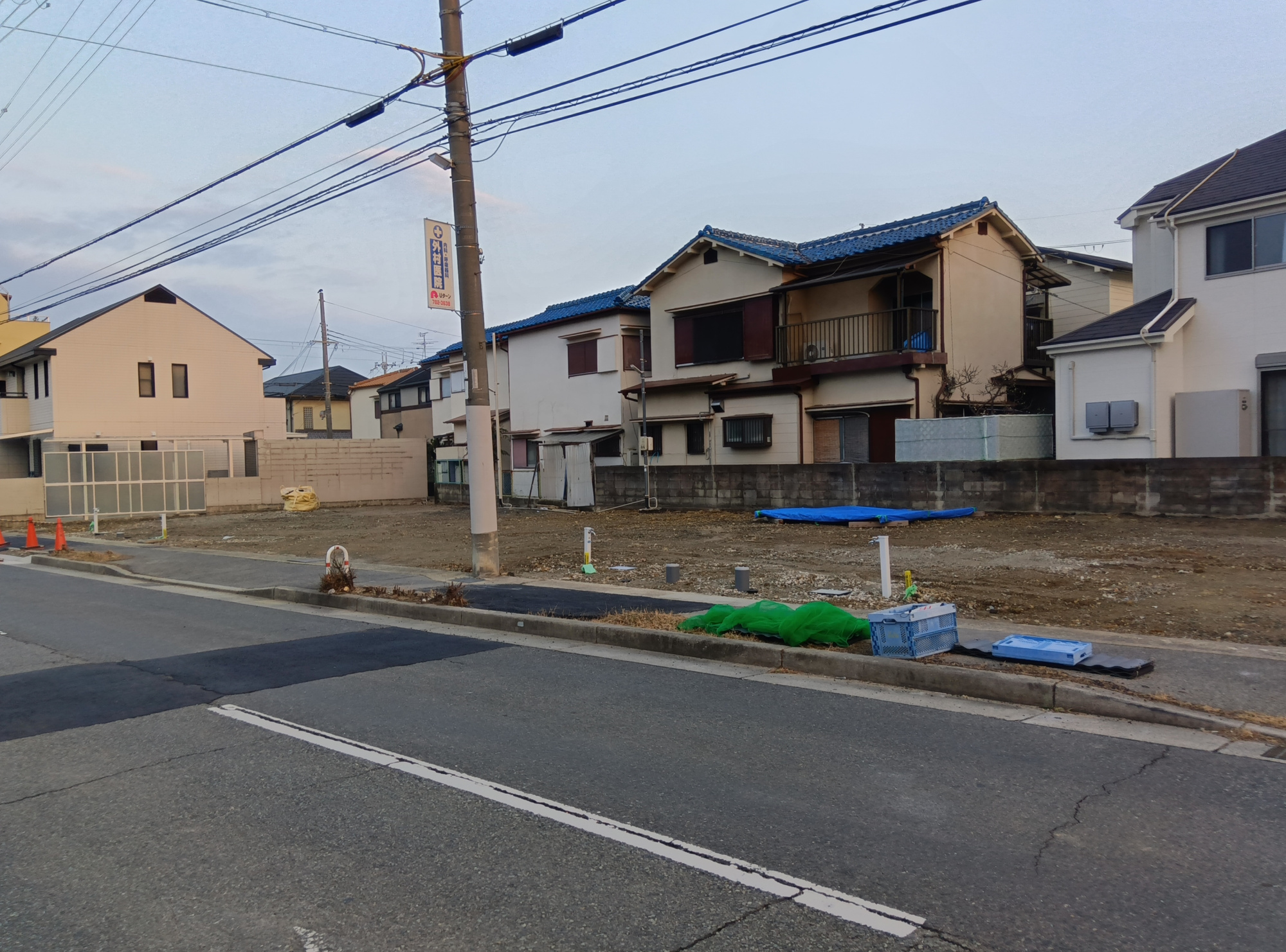 堀池5丁目　土地の前面道路含む現地写真