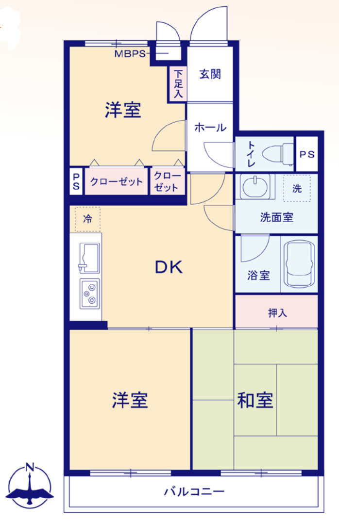 ☆ライオンズマンション小金井の間取り
