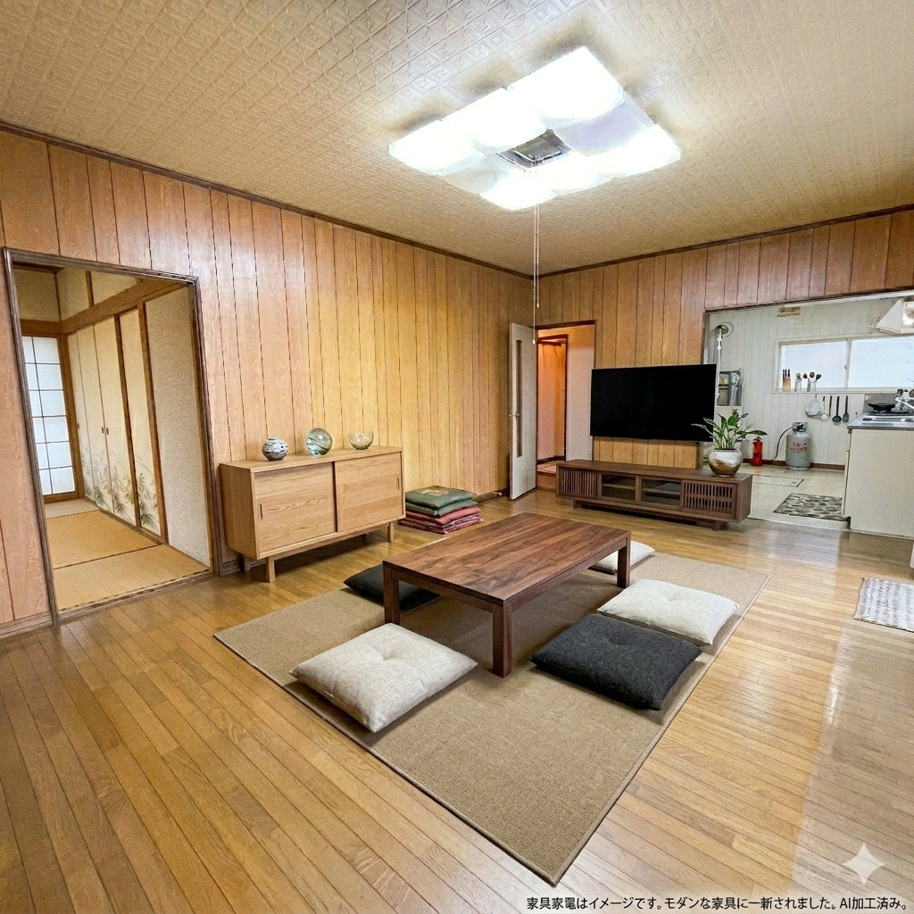 登別市富岸町2丁目41-19　中古住宅の居間・リビング