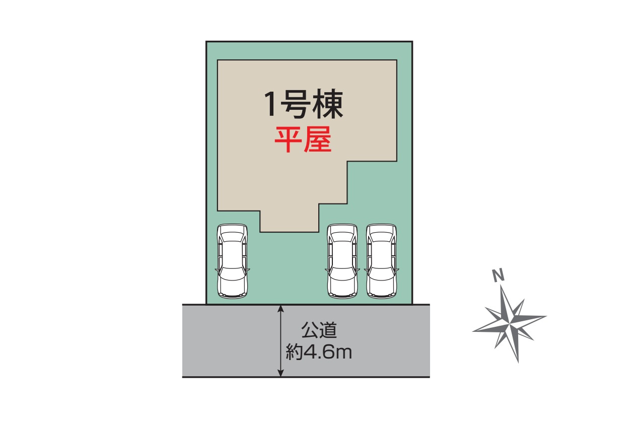 高崎市沖町　新築住宅全1棟の区画図|■建物31.06坪　床下収納　全居室収納付　平屋建て■