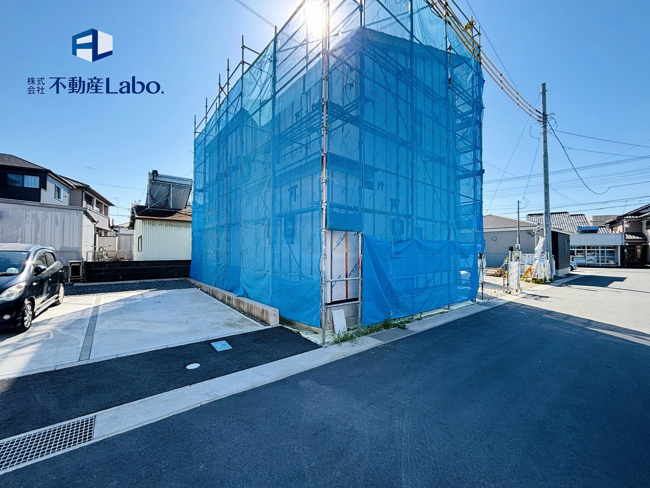 リナージュ　富士市中里第1期　‐全8区画‐の外観|●2号棟外観●
完成に向けて建築中♪
理想のマイホームが少しずつ形になっています♪
