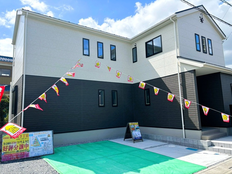 行田市棚田町１丁目　１区画　外観写真　＼完成物件のため、いつでもご見学可能♪／