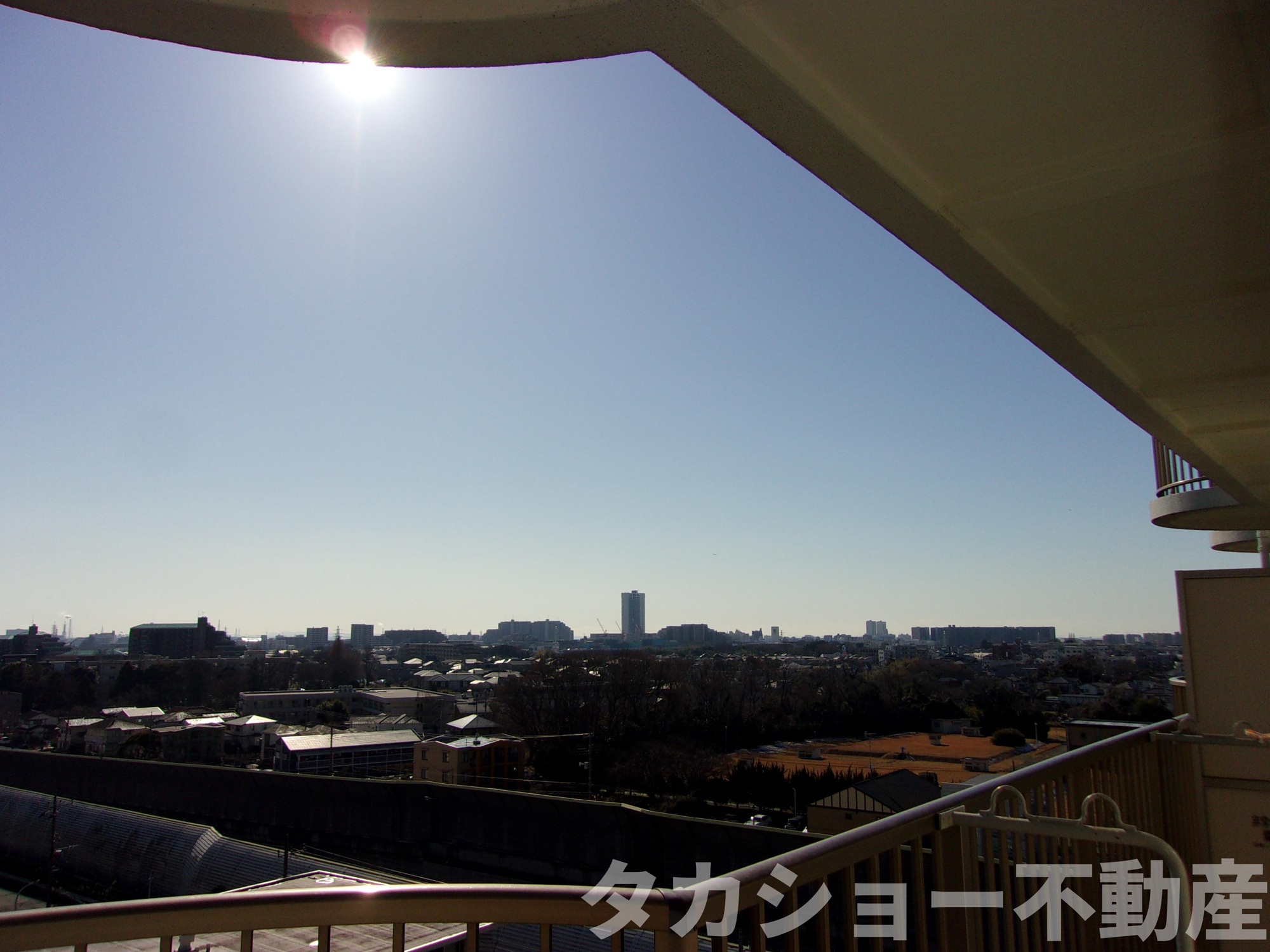 稲毛ファミールハイツ　24号棟の展望