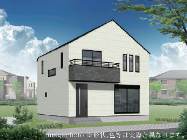 横浜市戸塚区上柏尾町 新築戸建て【仲介手数料無料】カースペース2台の外観パース