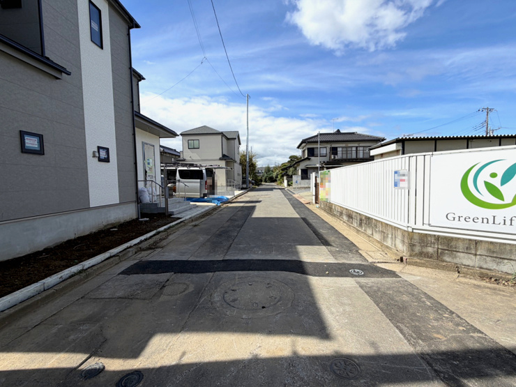 【前面道路含む現地写真】つくば市高野台3丁目10番