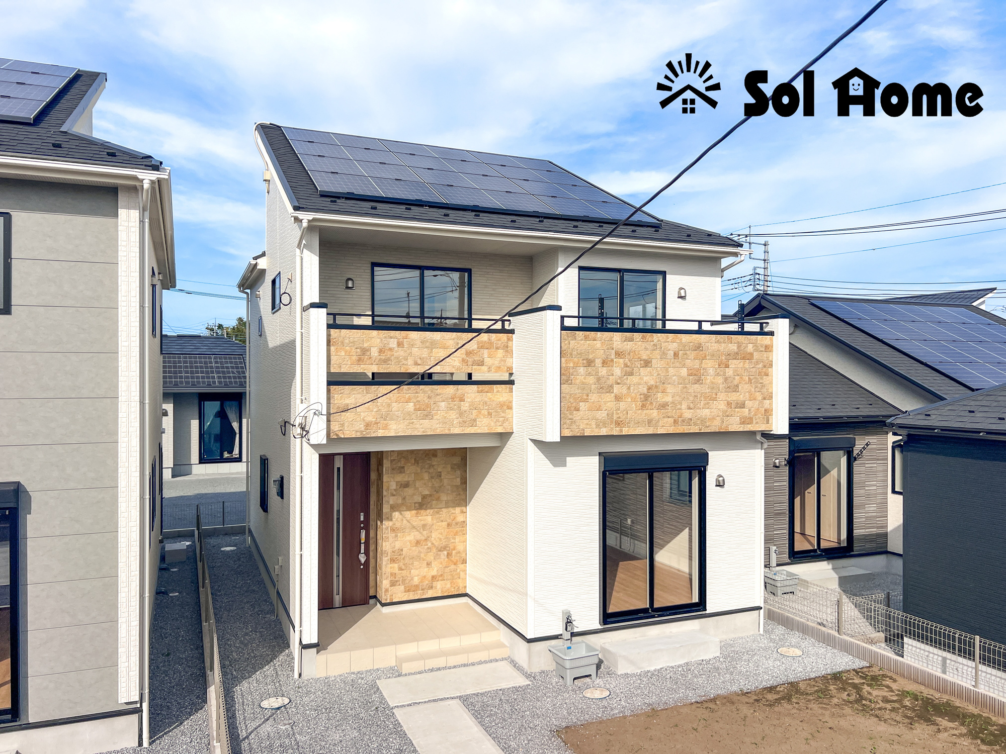 宇都宮市江曽島町1268　新築住宅全６棟の外観|◆本日のご案内も大歓迎です♪◆ 図面や写真では分からない部分を不動産のプロが丁寧にご説明いたします！！ 年中無休のソルホームはいつでもお問い合わせをお待ちしております♪