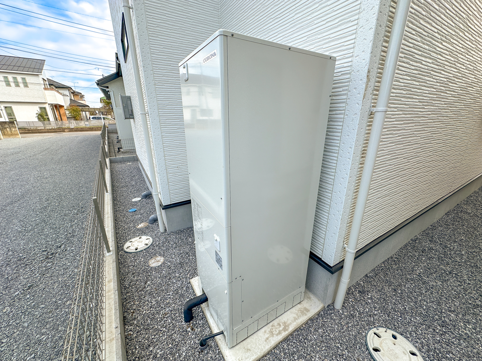 宇都宮市江曽島町1268　新築住宅全６棟の発電・温水設備|太陽光発電システム付きのオール電化物件で光熱費削減♪