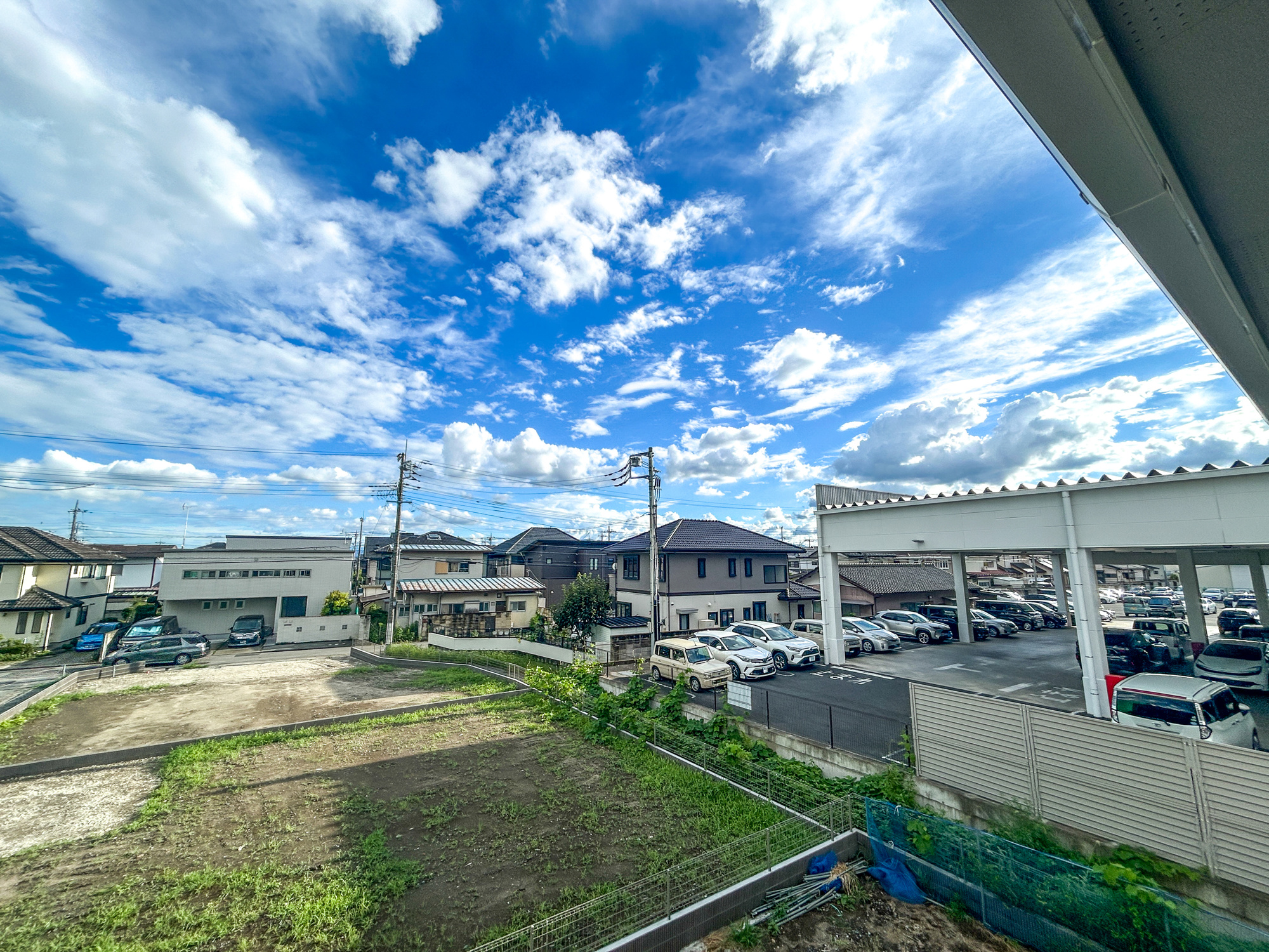 前橋市下新田町第9　新築住宅全5棟の展望|見晴らしの良い眺望は開放感たっぷり♪