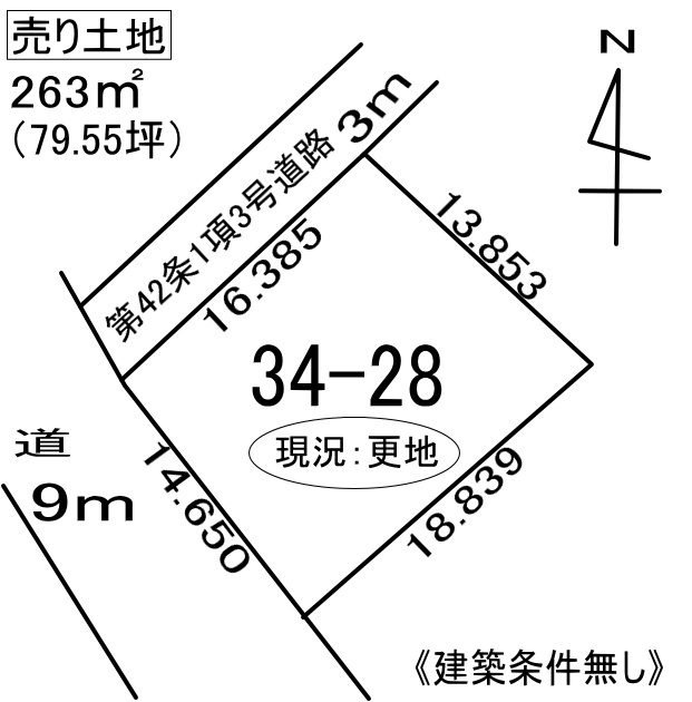 室蘭市幌萌町34-28　土地の土地図