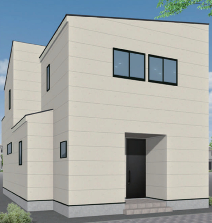 横浜市栄区公田町 中古戸建て【仲介手数料無料】の外観パース