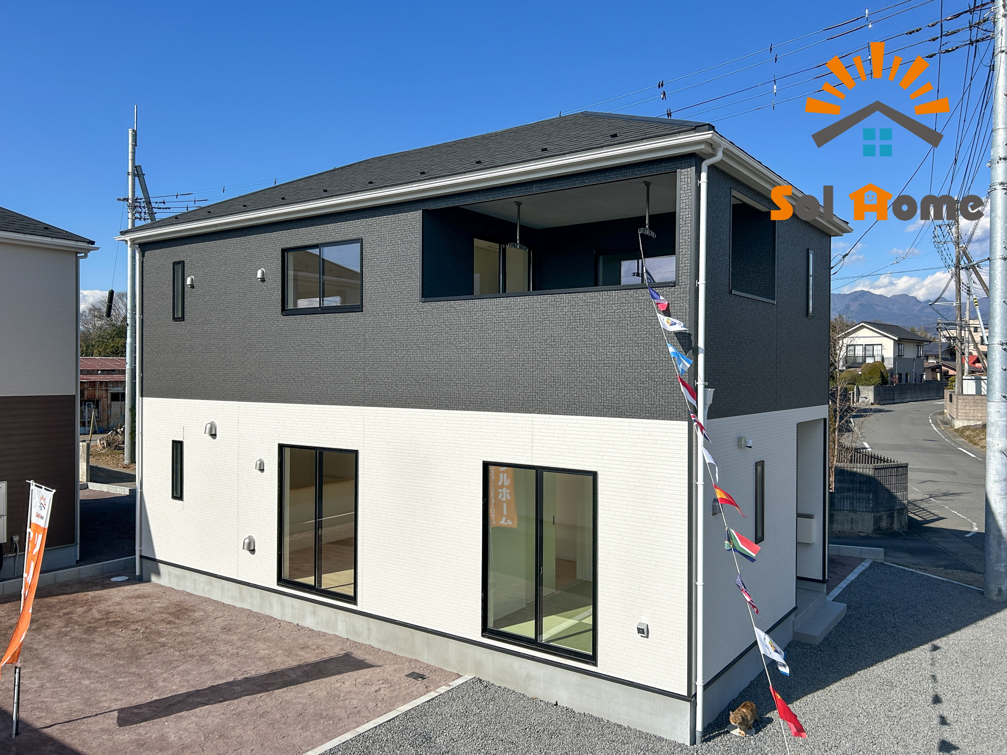 前橋市公田町第1　新築住宅全3棟の外観：施工例|同社施工例
