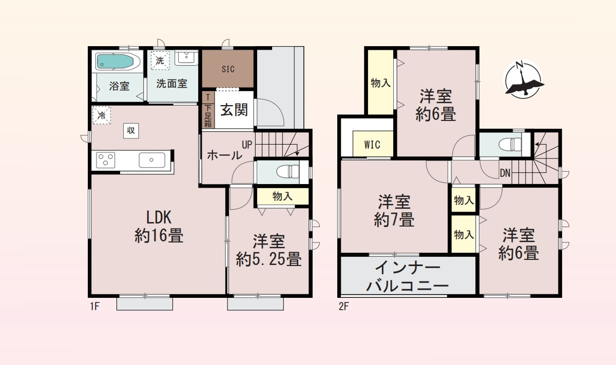 玉村町上之手　新築住宅全3棟の間取り