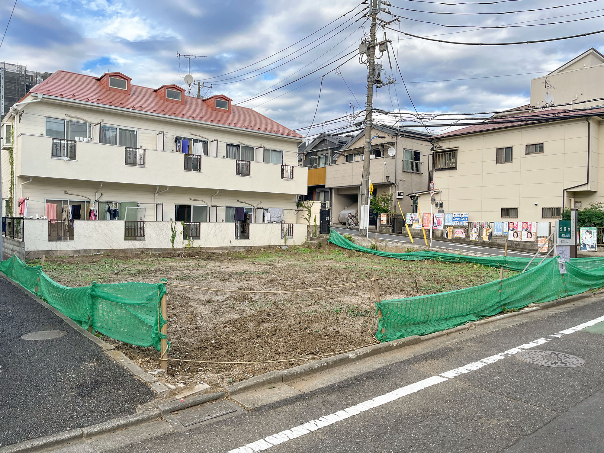 宅地分譲［新宿区下落合４丁目］の前面道路含む現地写真|現地写真（2026年7月撮影）