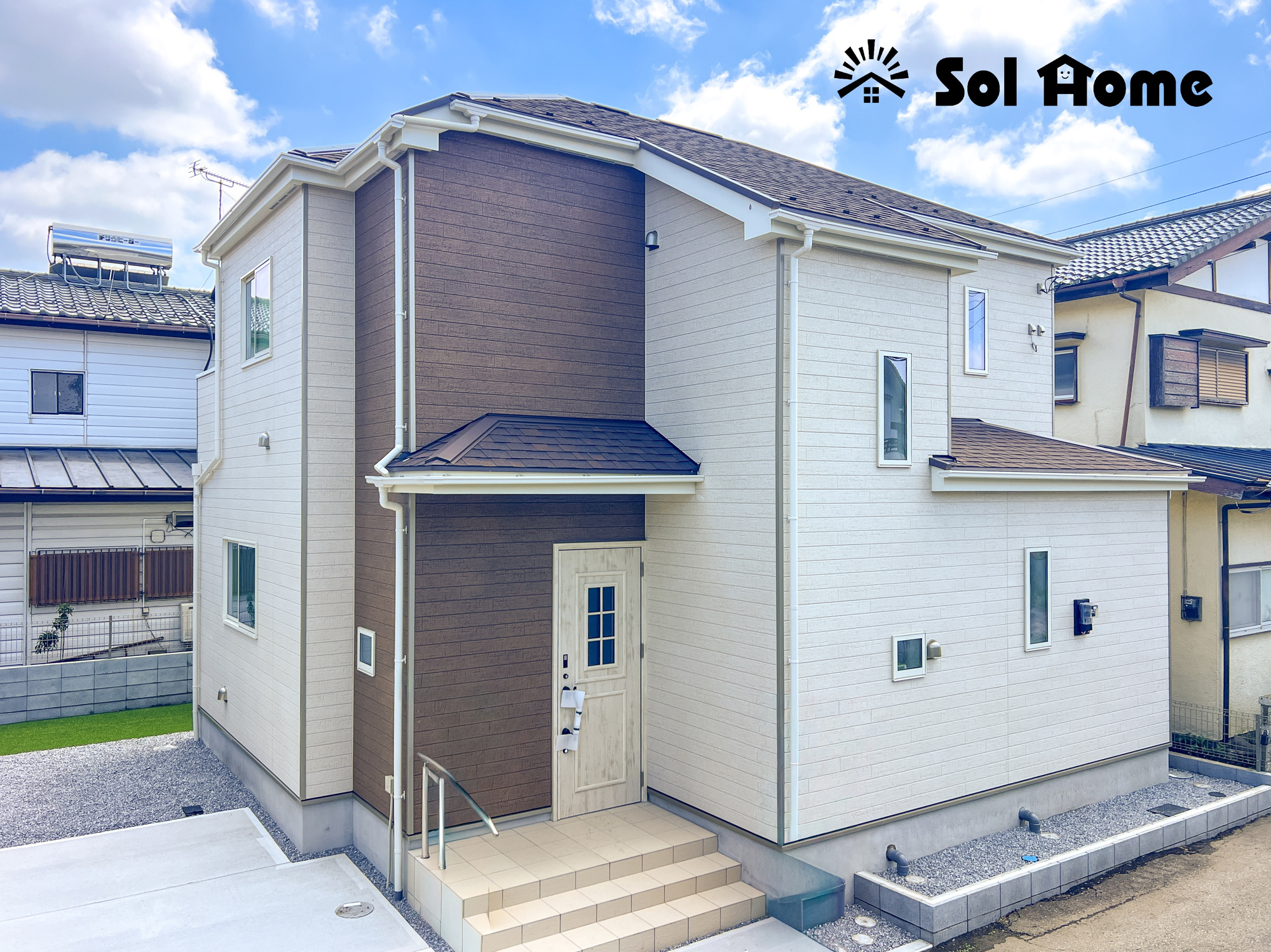 宇都宮市竹林町の新築一戸建の外観|◆本日のご案内も大歓迎です♪◆ 図面や写真では分からない部分を不動産のプロが丁寧にご説明いたします！！ 年中無休のソルホームはいつでもお問い合わせをお待ちしております♪