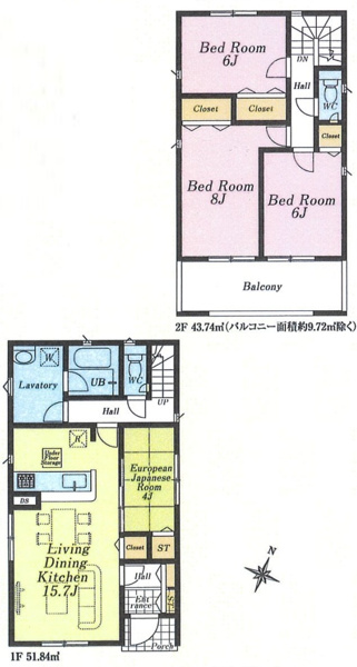 【1号棟　間取図】