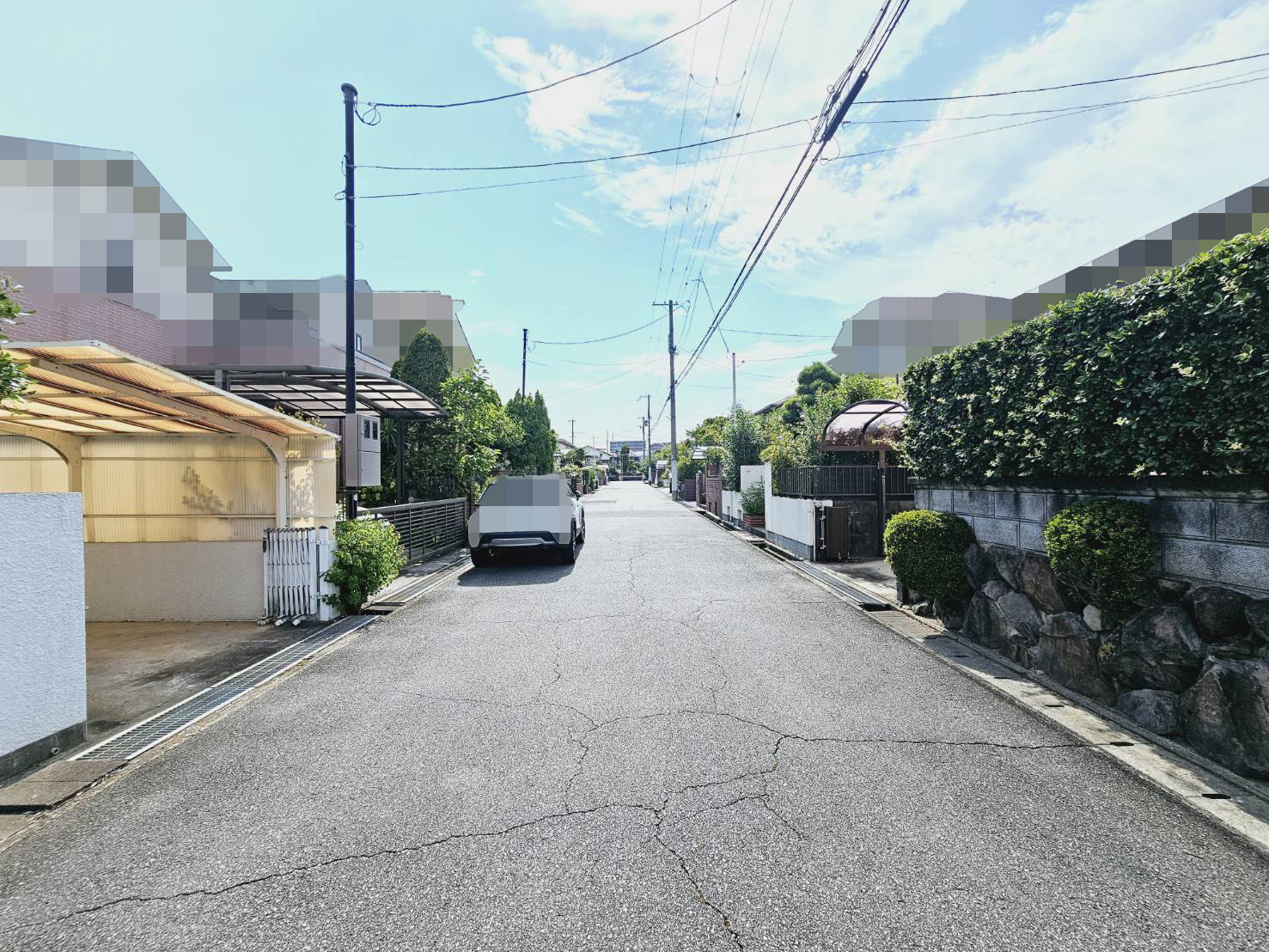 狩場台４丁目土地の前面道路含む現地写真|北側道路