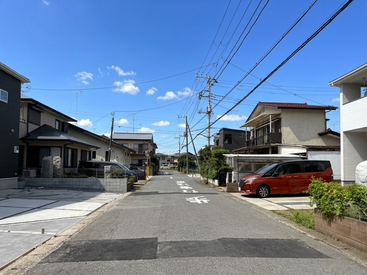 阿見町荒川本郷全　1号地　前面道路を含む現地写真