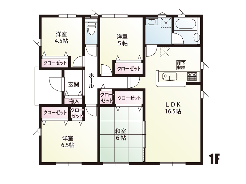 2号棟　建物面積：86.06㎡（26.03坪）
　　　  土地面積：304.74㎡（92.18坪）