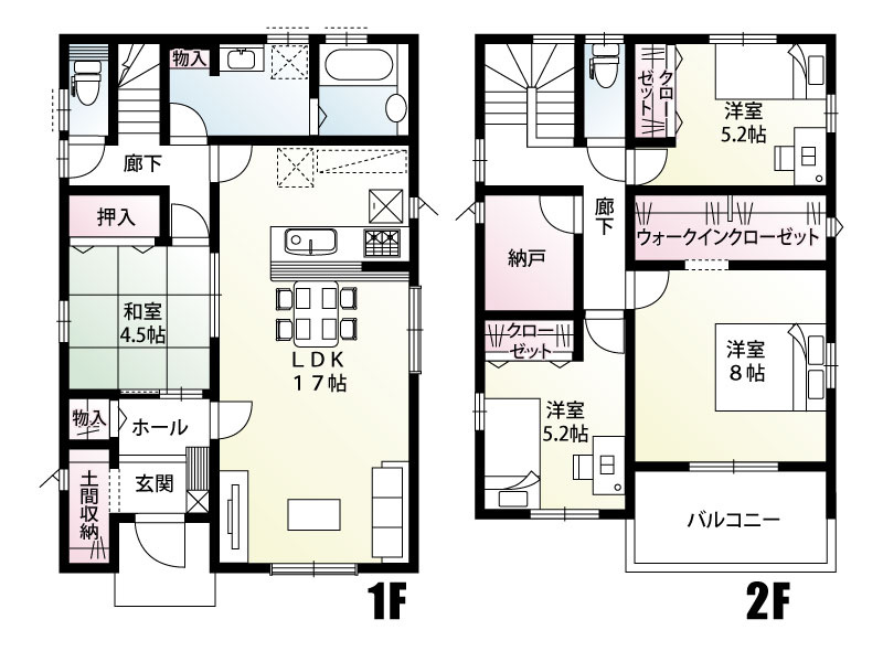 【除ヶ町　1号棟　間取り図】