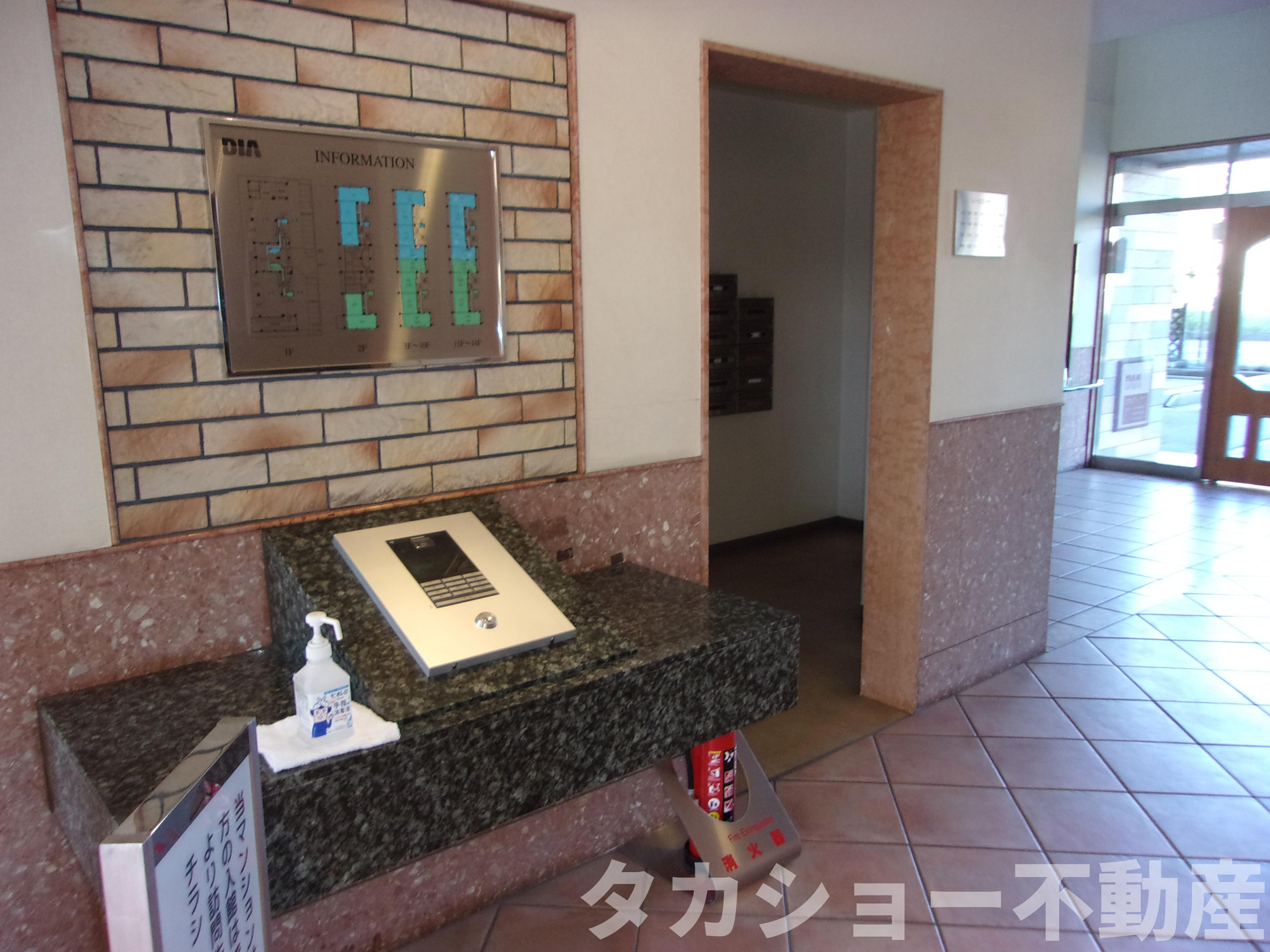 ダイアパレスパレッティアのエントランス|清潔なエントランスです