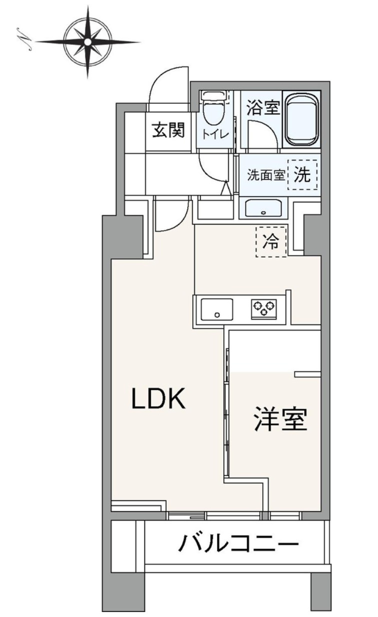 シティフロントタワーの間取り