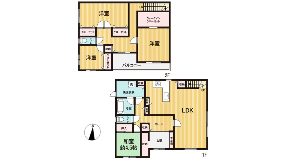 上之　間取図
