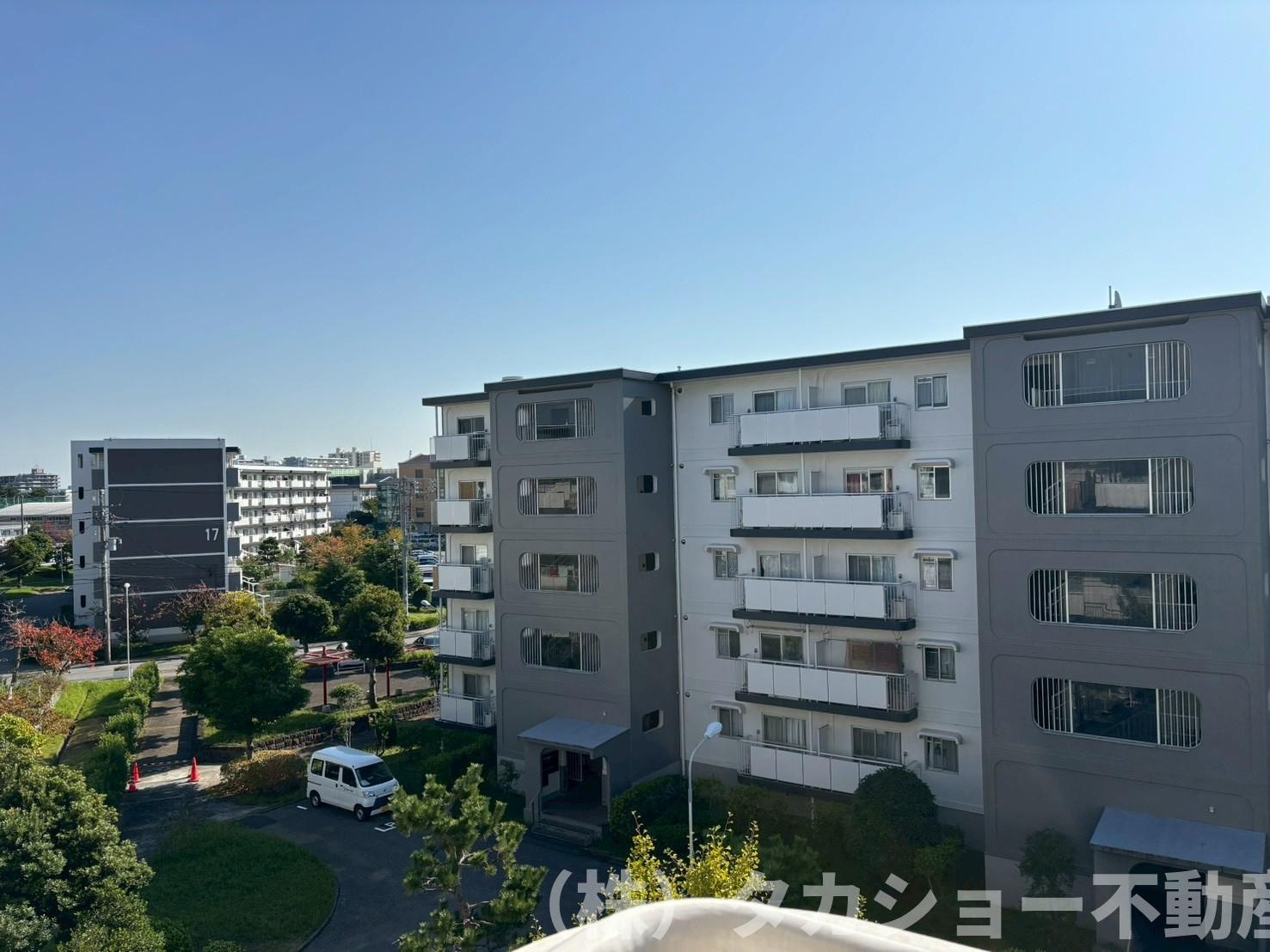 稲毛高浜南団地　27号棟の展望