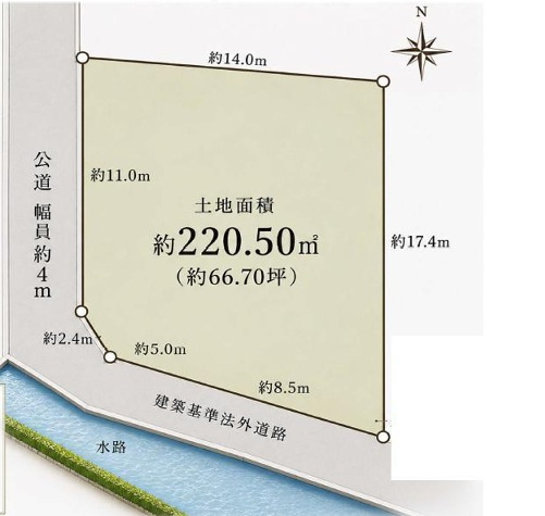 平塚市四之宮7丁目　売地の土地図