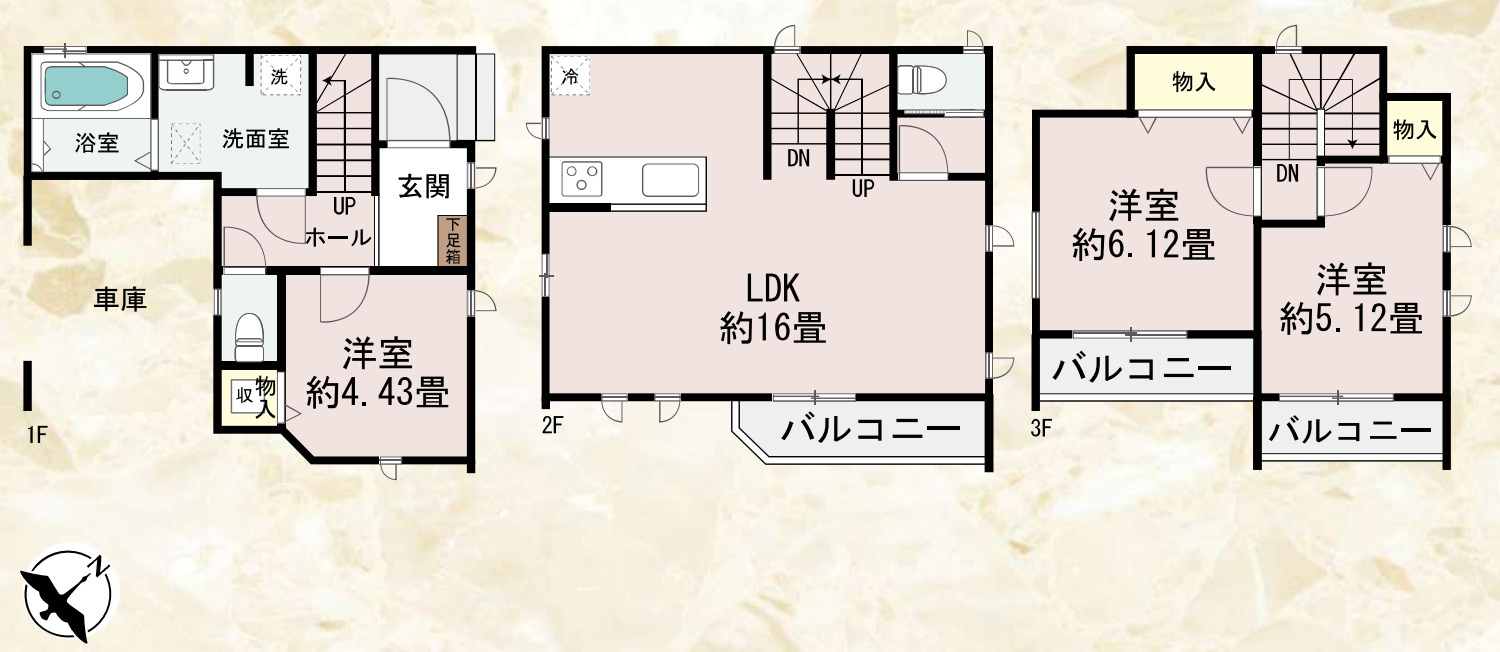 横浜市神奈川区羽沢南１丁目 新築戸建て【仲介手数料無料】の間取り