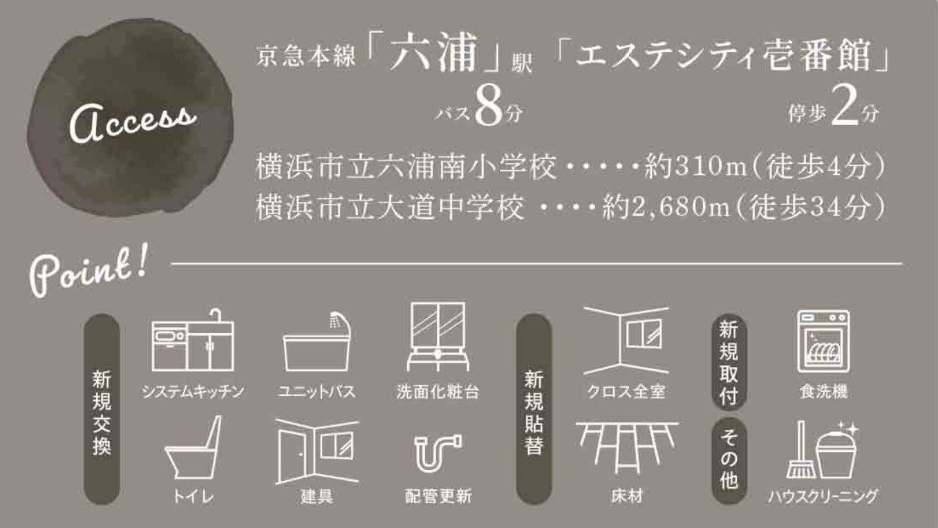 エステシティ湘南六浦壱番館【仲介手数料無料】ペット可♪