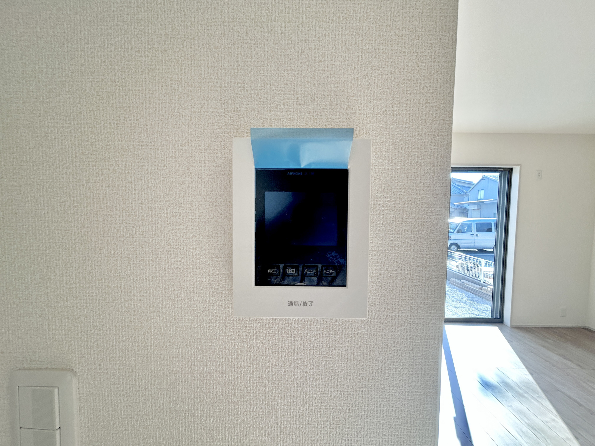 前橋市幸塚町第2　新築住宅全2棟のセキュリティ|録画機能付きのインターフォンモニター♪カラーモニターフォンなので夜間もはっきり写ります♪						
						

